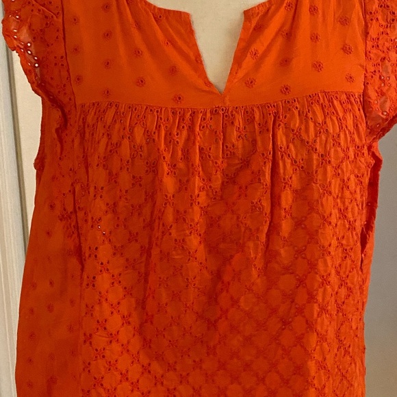 Loft Eyelet Ruffle Sleeve Top - Picture 9 of 11